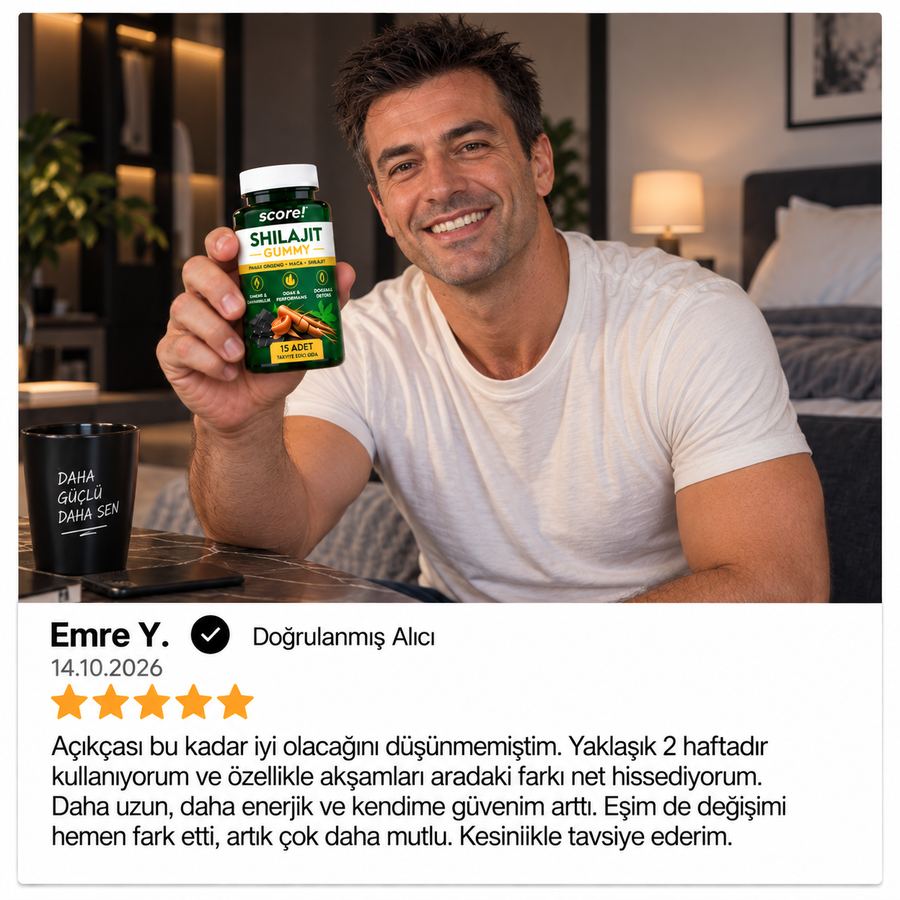 Score! Shilajit Gummy müşteri yorumu
